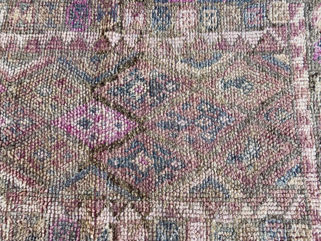 Vintage Herki Rug | Tribal Handmade Turkish Wool Farmhouse Antique Kurdish Rug