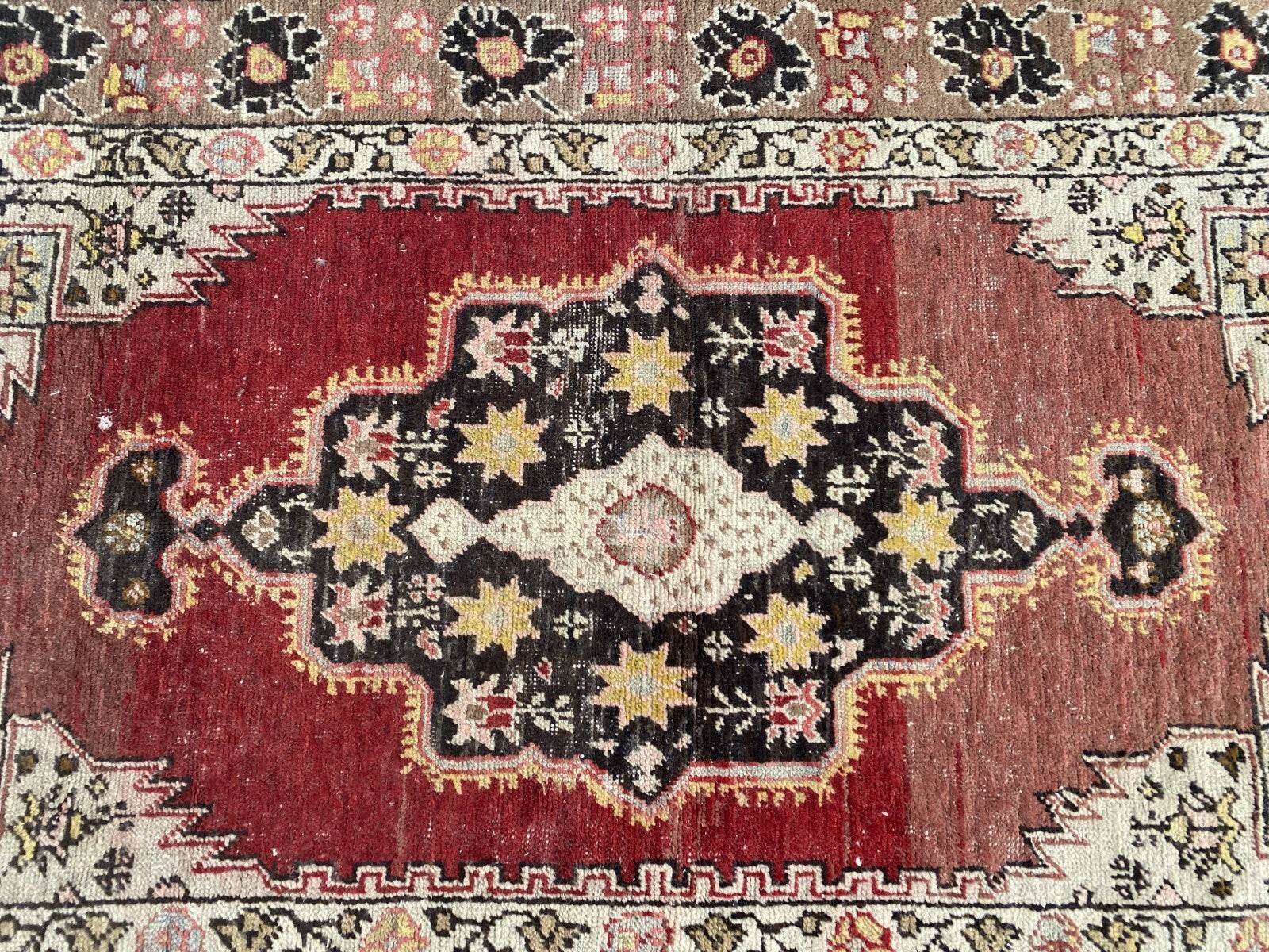 Pre 1930’s ANTIQUE ARMENIAN AREA RUG TRIBAL FARMHOUSE VINTAGE GEOMETRIC CARPET