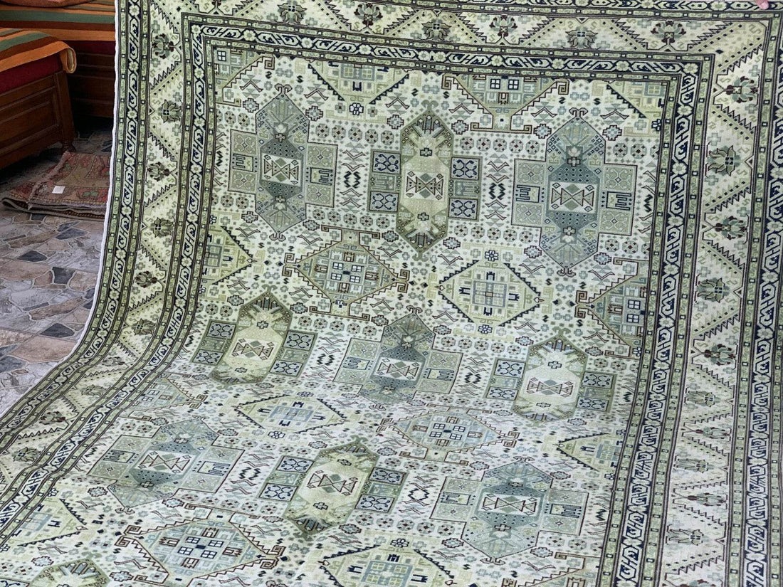 Vintage Turkish Anatolian Area Rug - Handmade 1960s | Rare Oushak Tribal Carpet