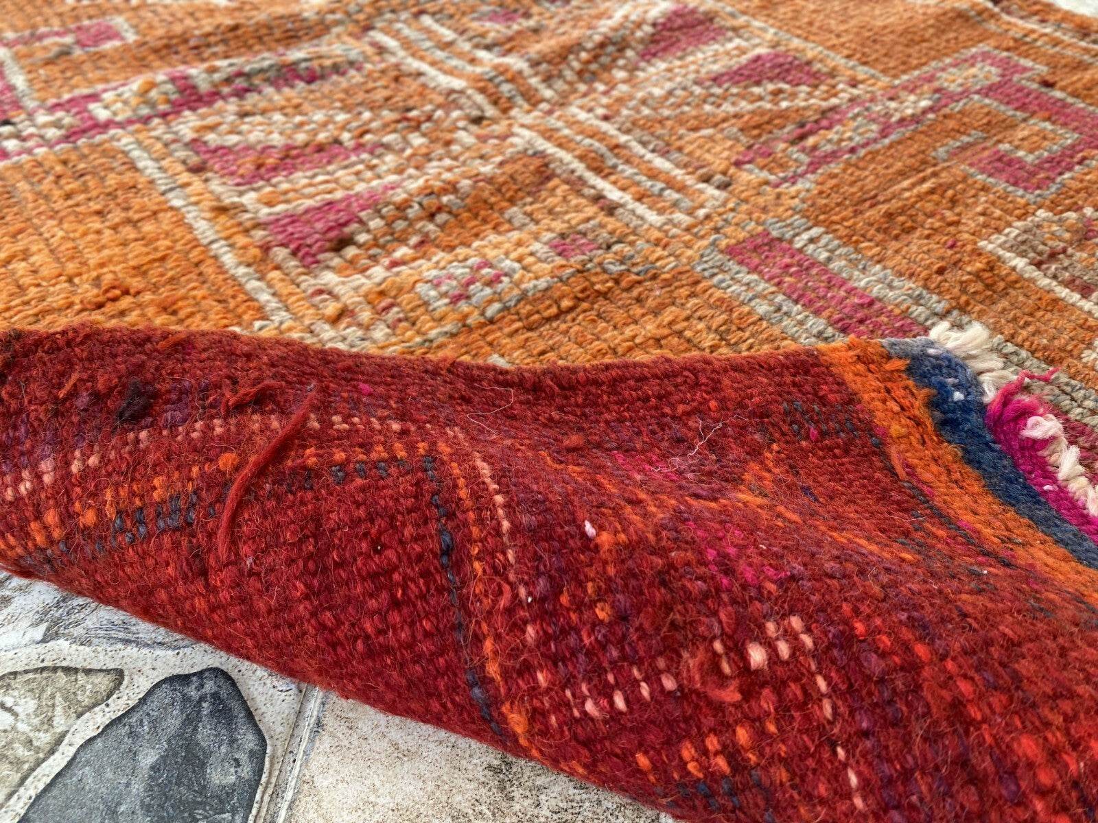 Vintage Kurdish Rug | Tribal Hand-knotted Wool Farmhouse Herki Antique 3 x 11 ft