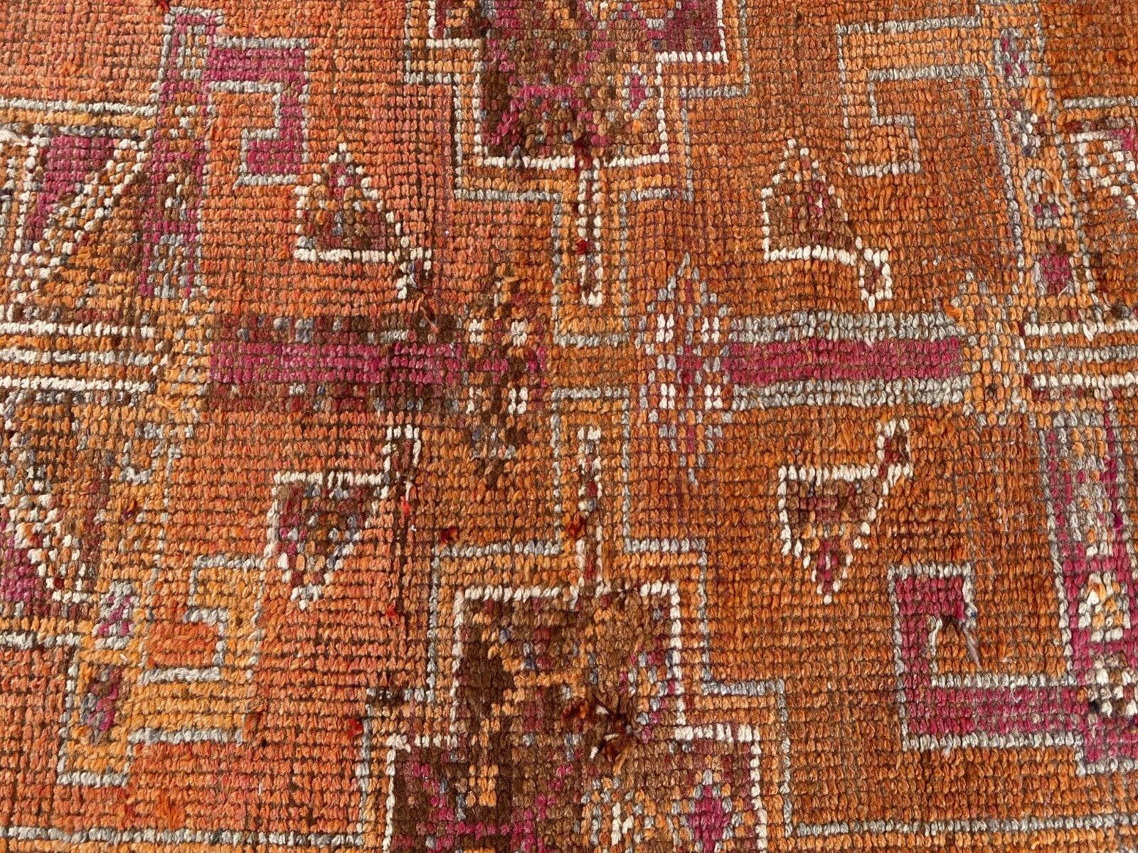 Vintage Kurdish Rug | Tribal Hand-knotted Wool Farmhouse Herki Antique 3 x 11 ft