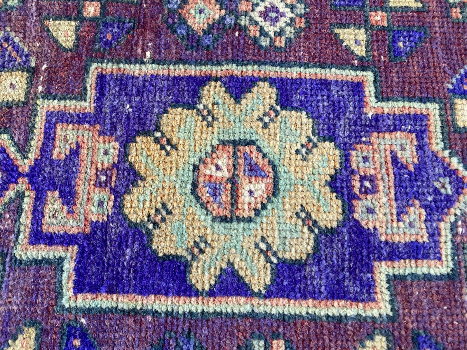 3.5 x 6 ft Vintage Turkish Rug | Hand-Knotted Wool Distressed Antique Area Rug