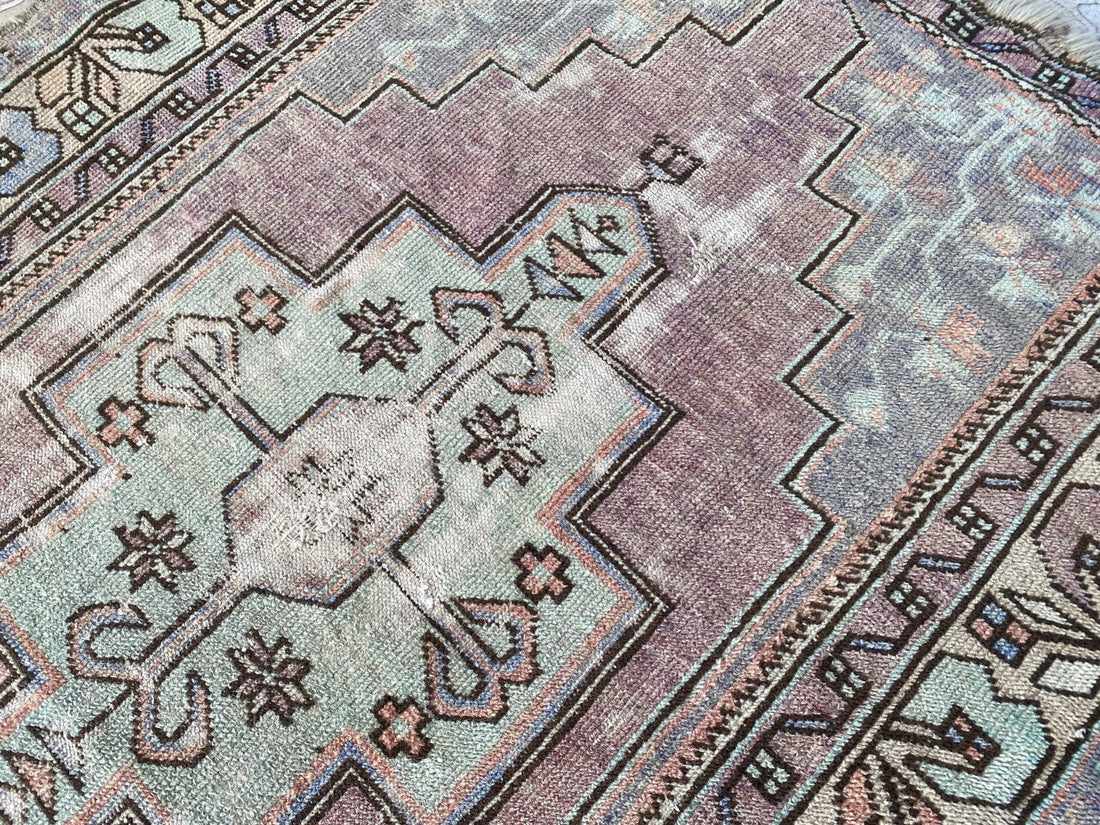 4x8ft Vintage Turkish Rug Anatolian Floral Medallion Farmhouse Oriental Area Rug