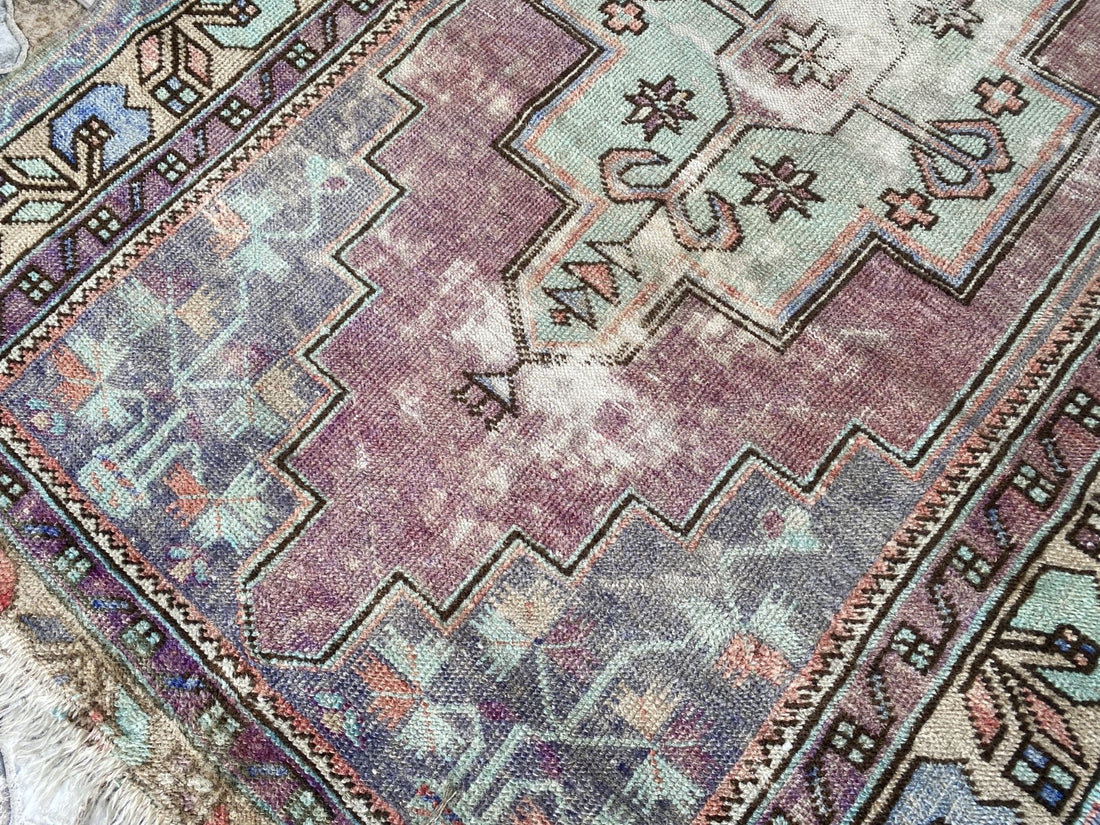 4x8ft Vintage Turkish Rug Anatolian Floral Medallion Farmhouse Oriental Area Rug